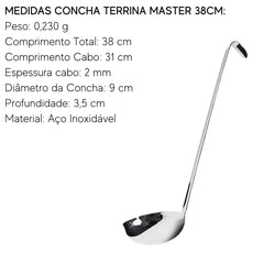 Concha Terrina Master 38cm Hercules Inox Hercules