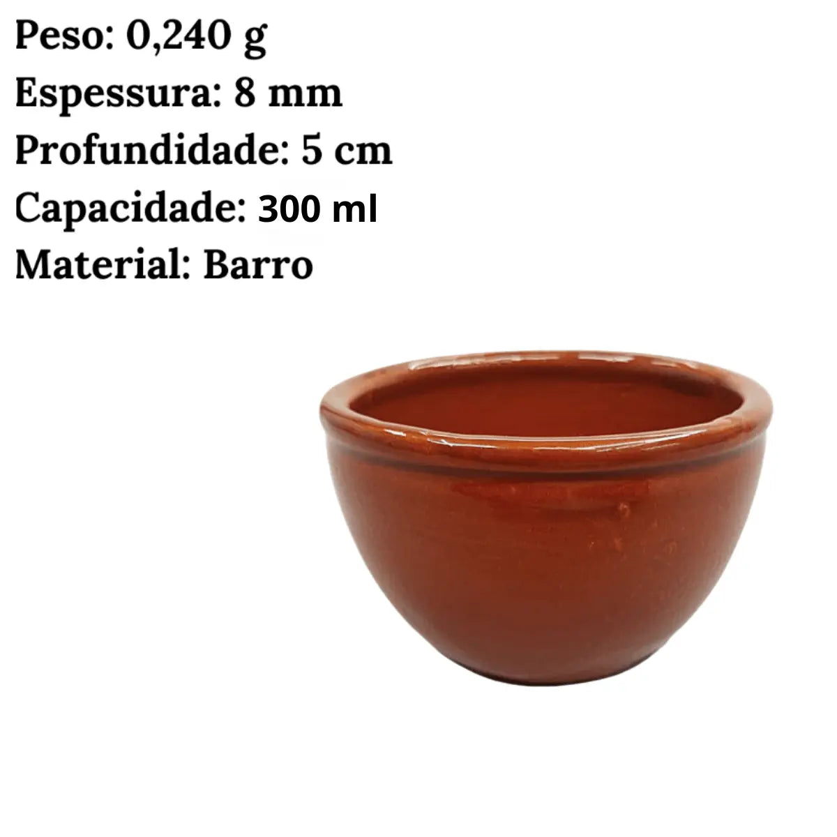 Cumbuca Refratário Bowl 300ml Feijão Caldo Sopa Motta