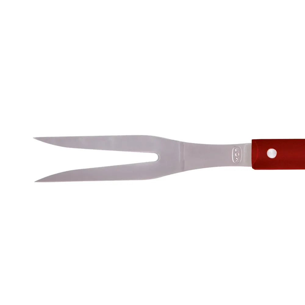 Garfo Para Churrasco de Aço inox e Cabo de Madeira - A Gourmet