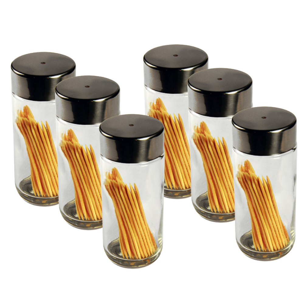 Paliteiro de Vidro Com Tampa de Aço Inox Alissan