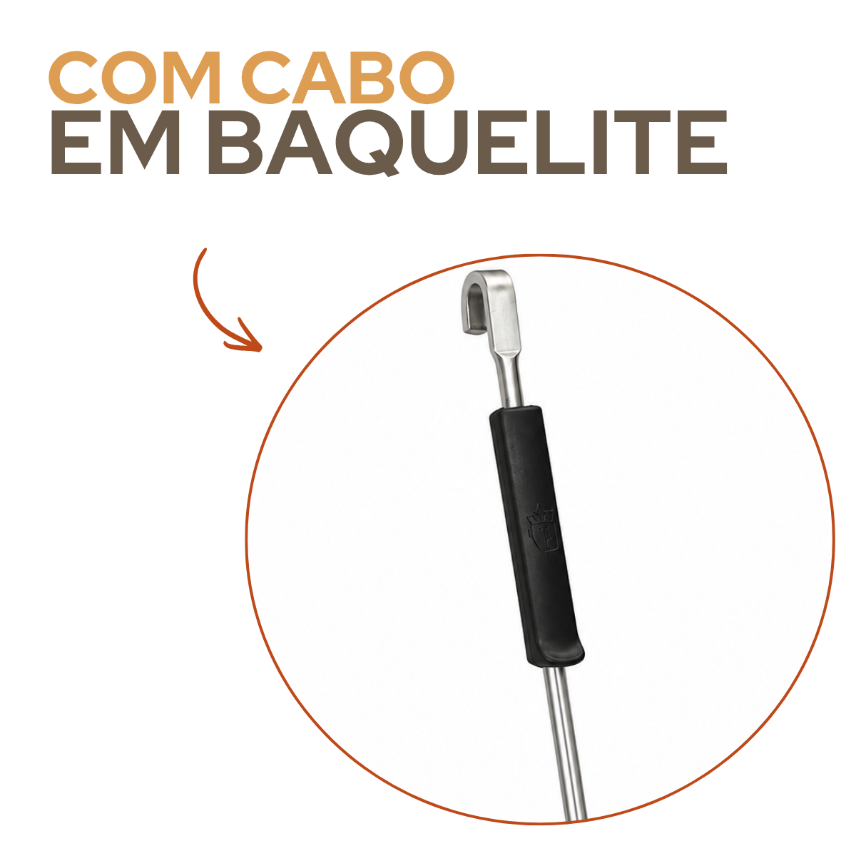 Concha Hotel Aluminio Cabo Baquelite N°14
