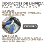 Faca Carne 12° Cabo Preto