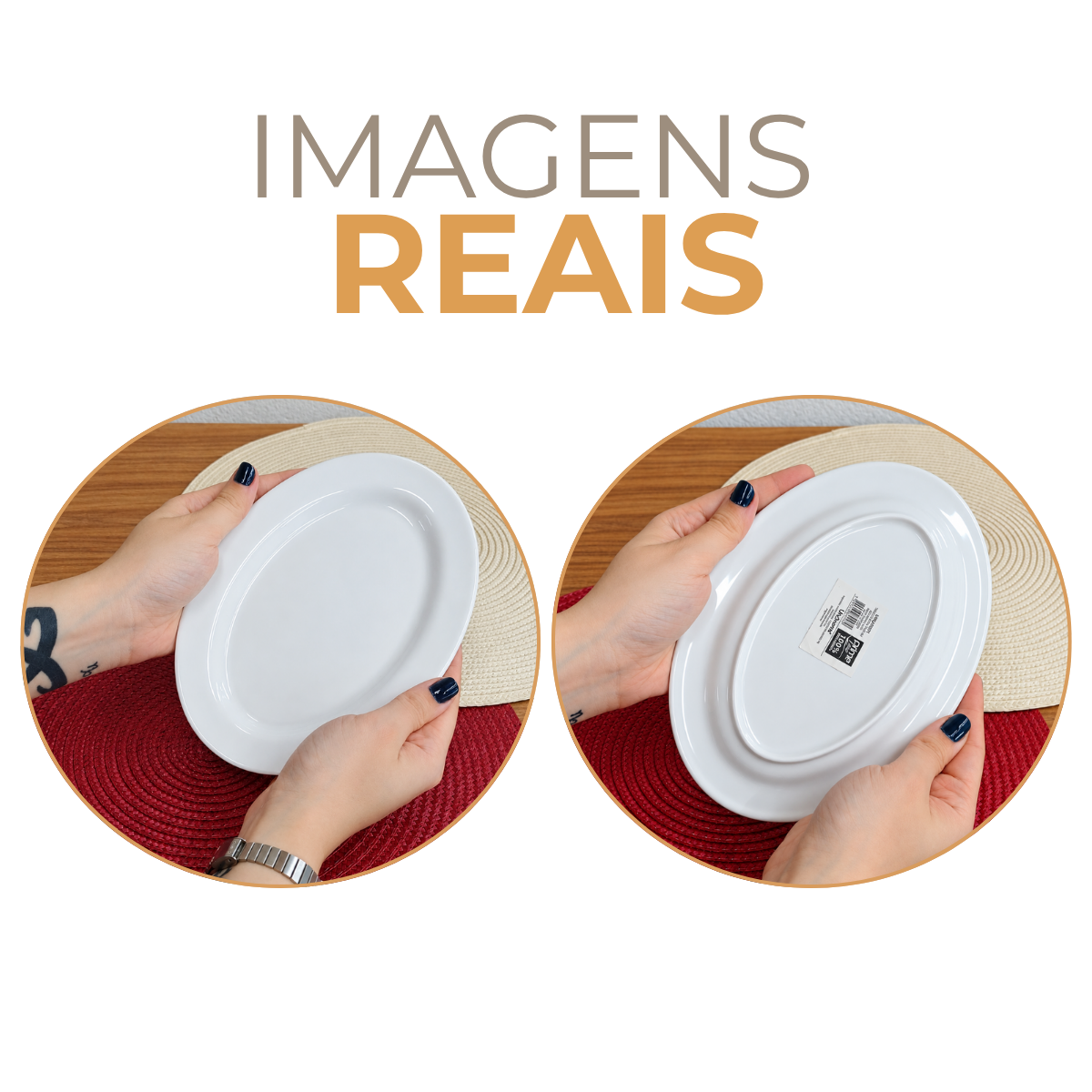 Travessa Oval Melamina 20cm Servir