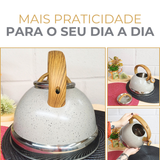 Chaleira Com Apito Cinza 3 Litros
