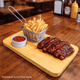 Kit Para Porções Tábua Cesta Para Frituras Ramequim Kit Restaurante