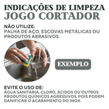 Jogo Cortador Esfirra Aço Inox 4 Peças