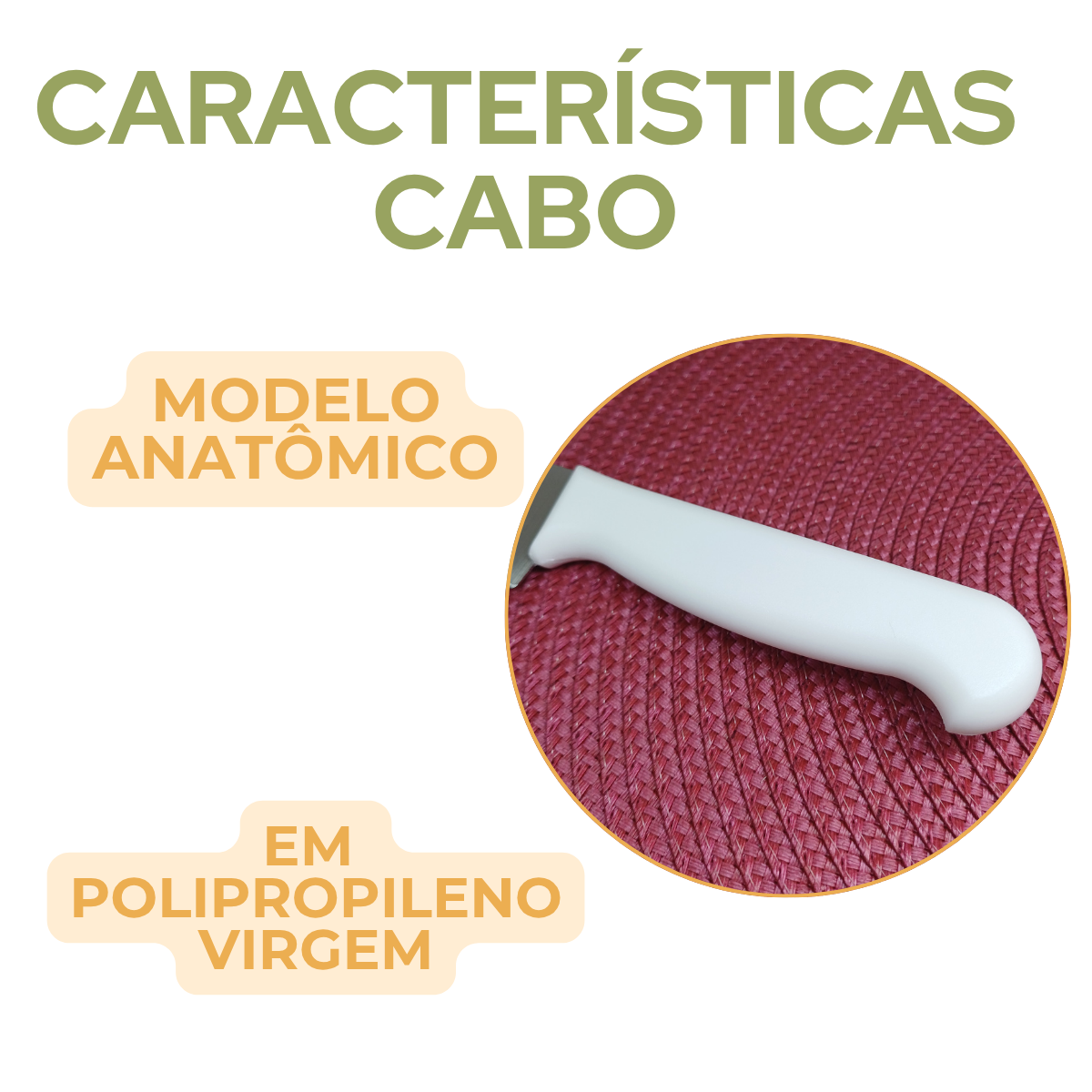 Faca Cheff Cabo Branco 10°
