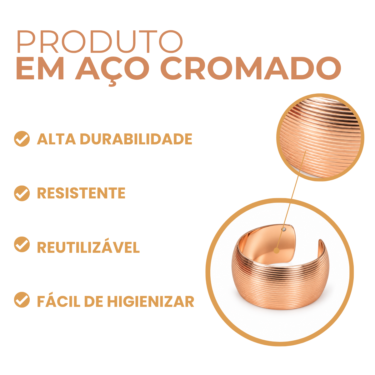 Anel de Guardanapo Bronze