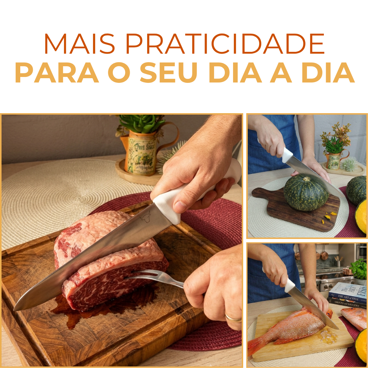 Faca Cheff 12° Cabo Branco
