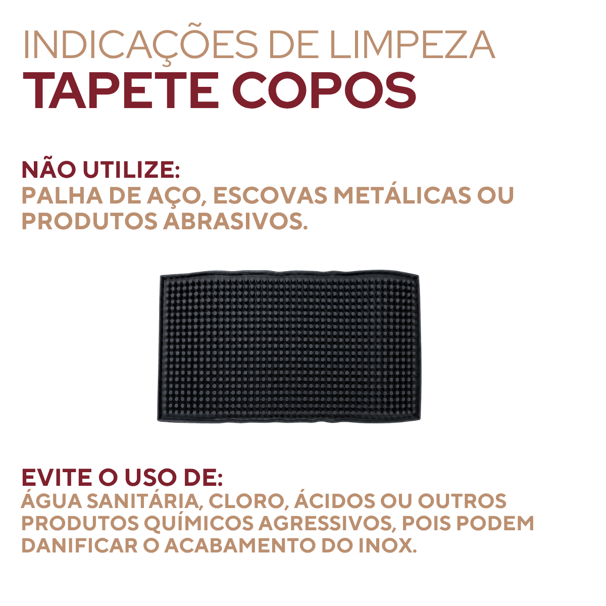 Tapete de Copos Silicone 30cm