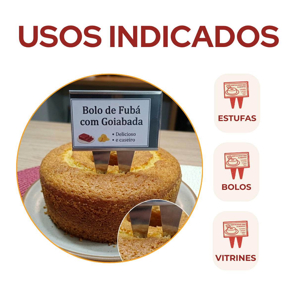 Display Identificação Alimento