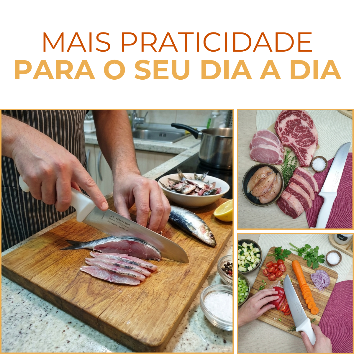 Faca Cheff 8° Cabo Branco