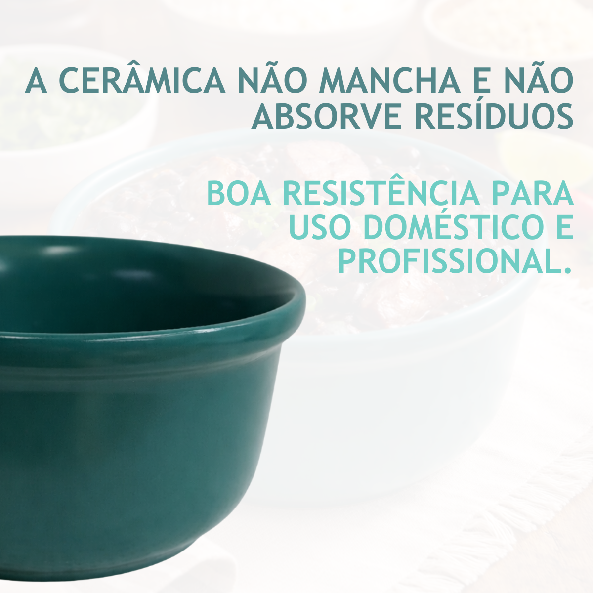 Cumbuca Cerâmica Refrataria Jade