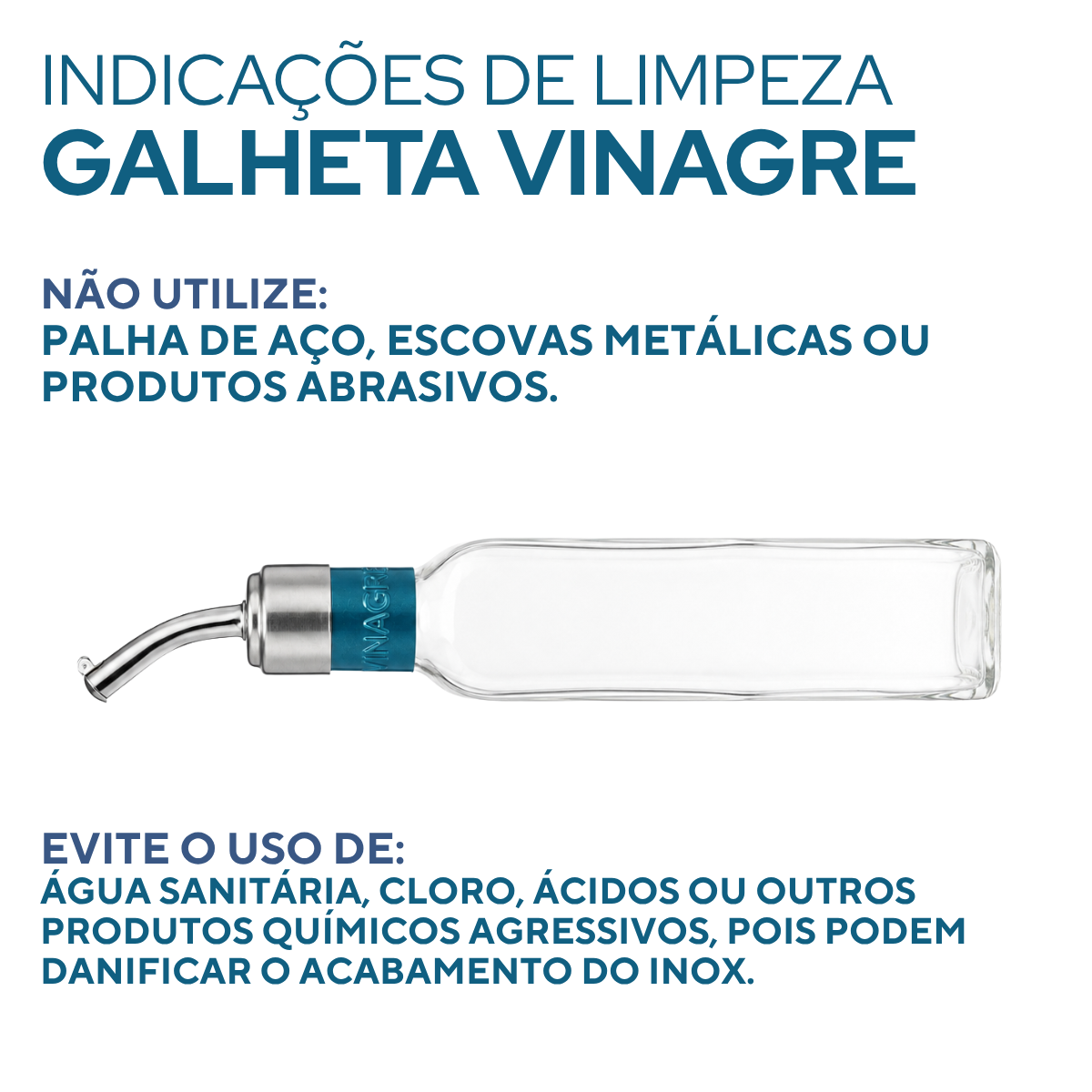 Galheteiro Vinagre 250ml Vidro