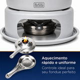 Conjunto Fondue 10 Peças Cinza