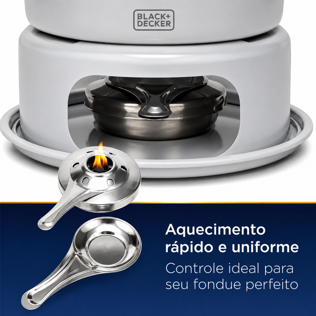 Conjunto Fondue 10 Peças Cinza