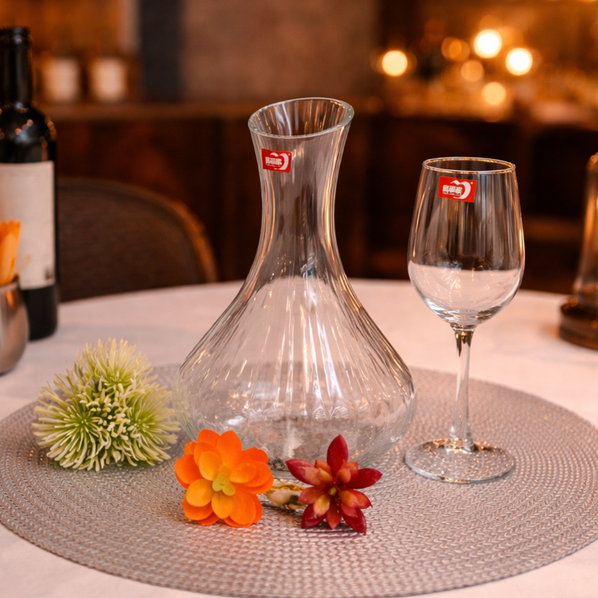 Jogo Decanter 1,7L C/ 6 Taças de Vinho