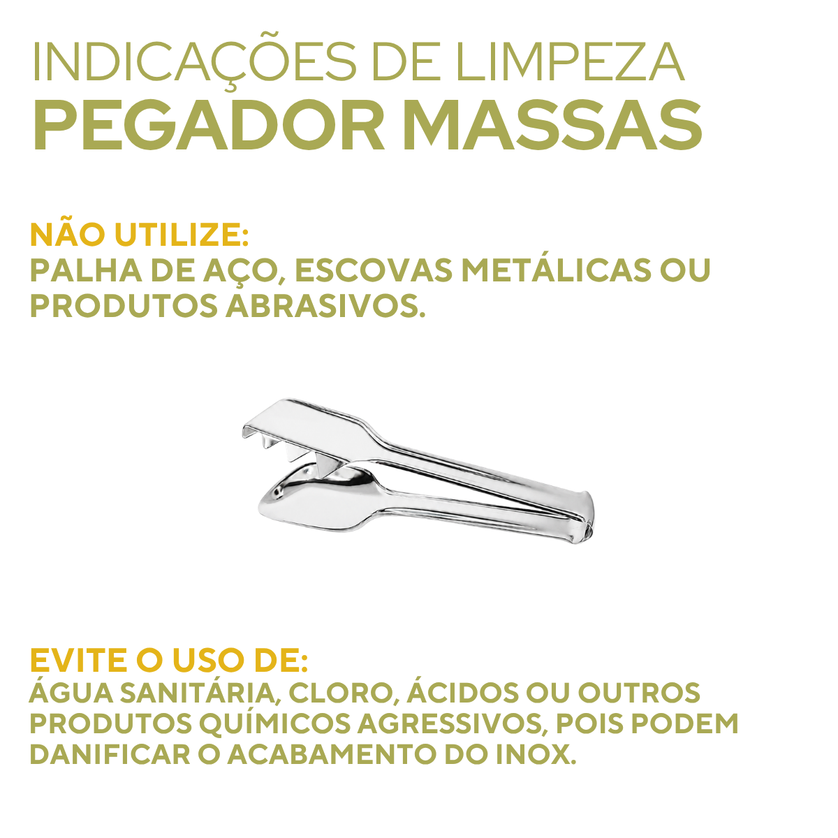Pegador de Massa Aço Inox