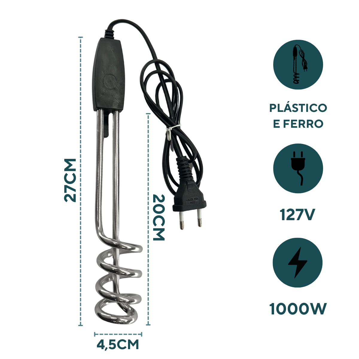 Aquecedor de Agua Ebulidor 110v