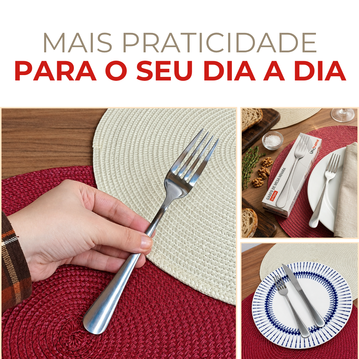 Garfo de Mesa Novara Aço Inox