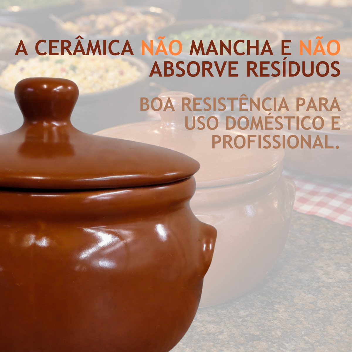 Caçarola Refrataria C/ Tampa 1 Litro