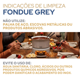 Conjunto Fondue 10 Peças Cinza