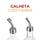 Galheteiro de Vidro 500ml Com Bico