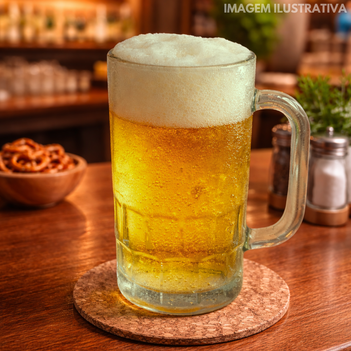 Caneca Vidro Jade 350ml