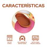 Assadeira Oval Cerâmica 3,1L