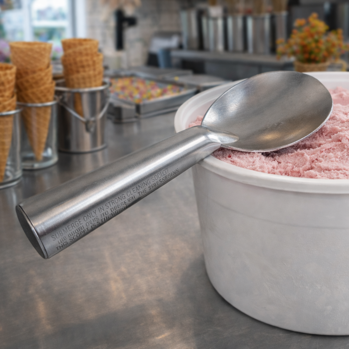 Colher Pegador de Sorvete Sorveteria Aluminio