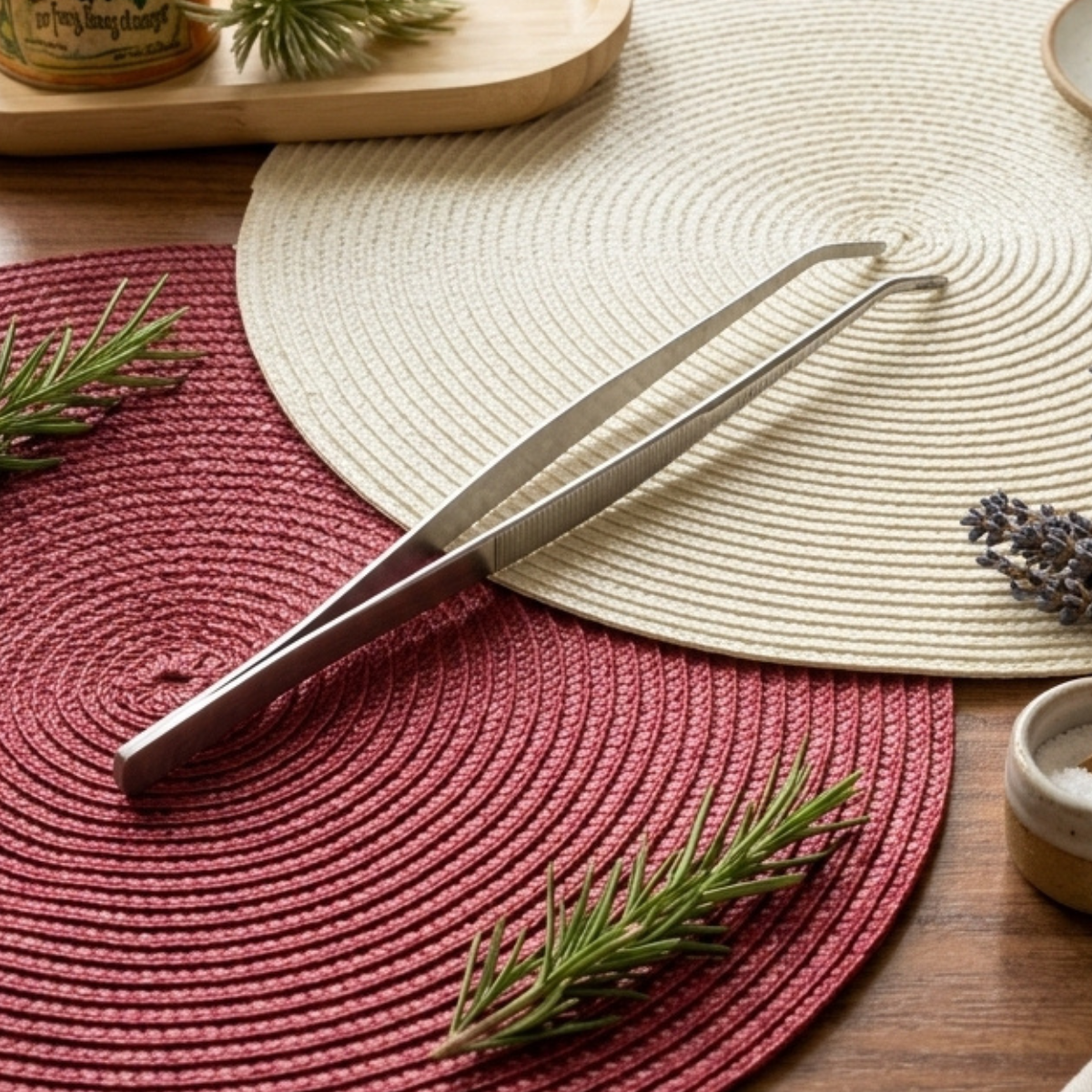 Pinça Culinária Ponta Curva 30cm
