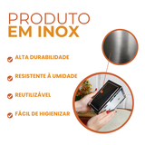 Porta Guardanapo Mesa Aço Inox