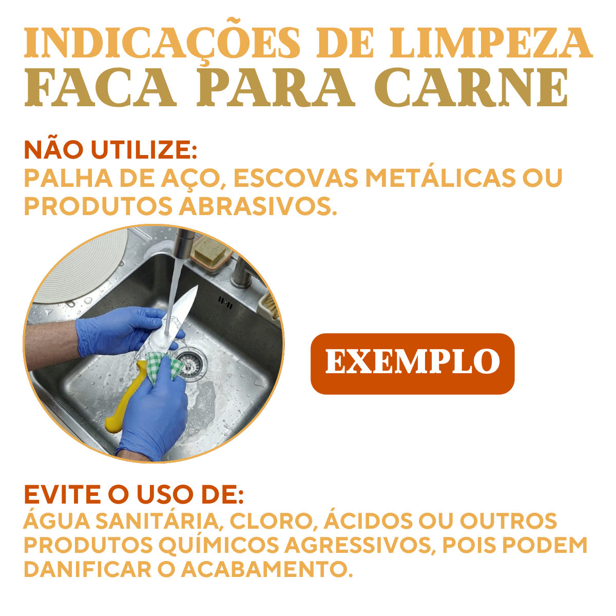 Cutelo Samurai 7° Aço inox