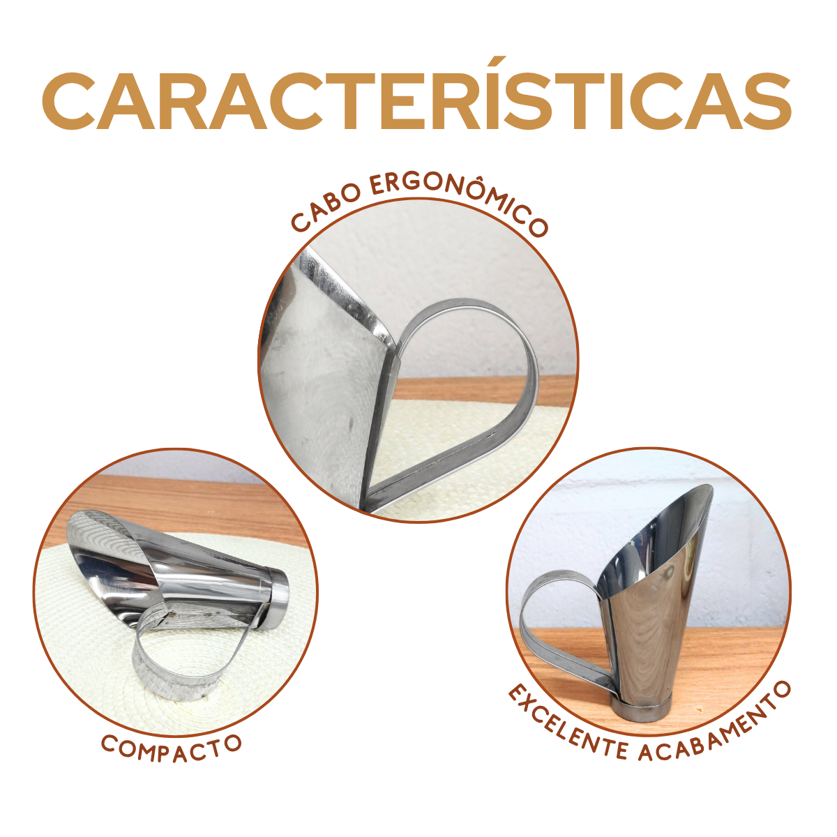 Concha Cereais Aço Inox 100g