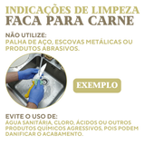 Faca Cheff 8° Cabo Amarelo