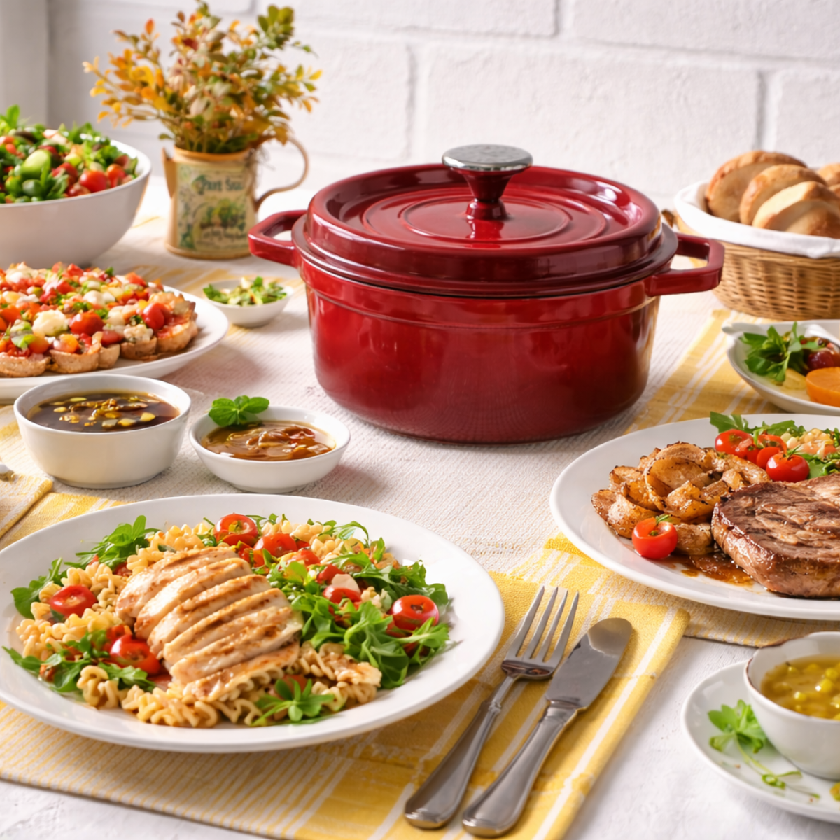 Panela Francesa Ferro Fundido 26 - Vermelha