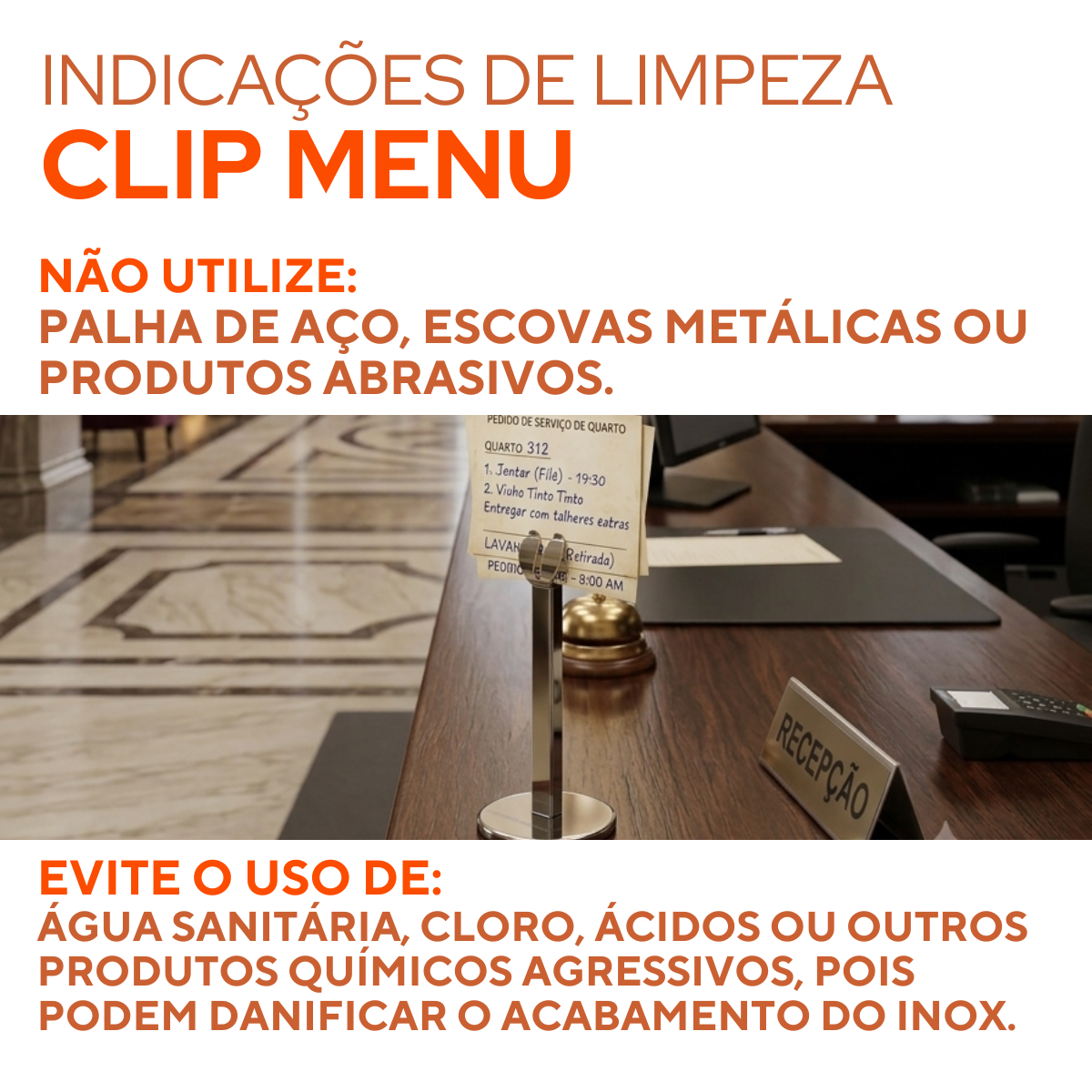 Clip Prendedor Identificador Inox