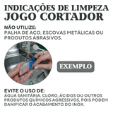 Jogo Cortador Croissant Aço Inox 6 Peças