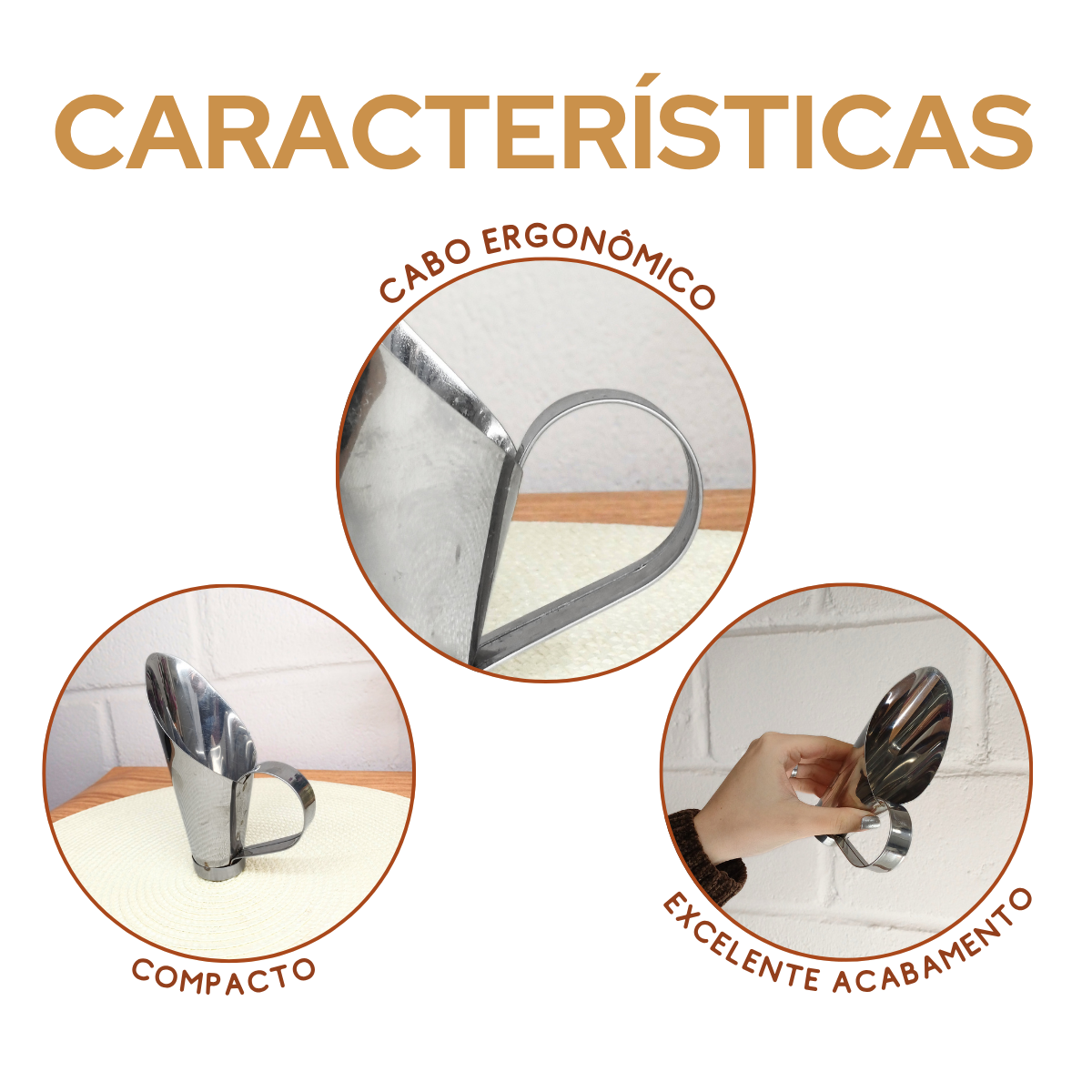 Concha de Cereais Aço Inox 150g