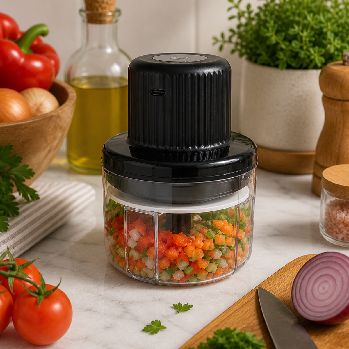 Processador de Alimentos Mini Usb