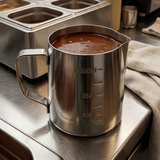 Leiteira Com Medida Aço Inox 350ml