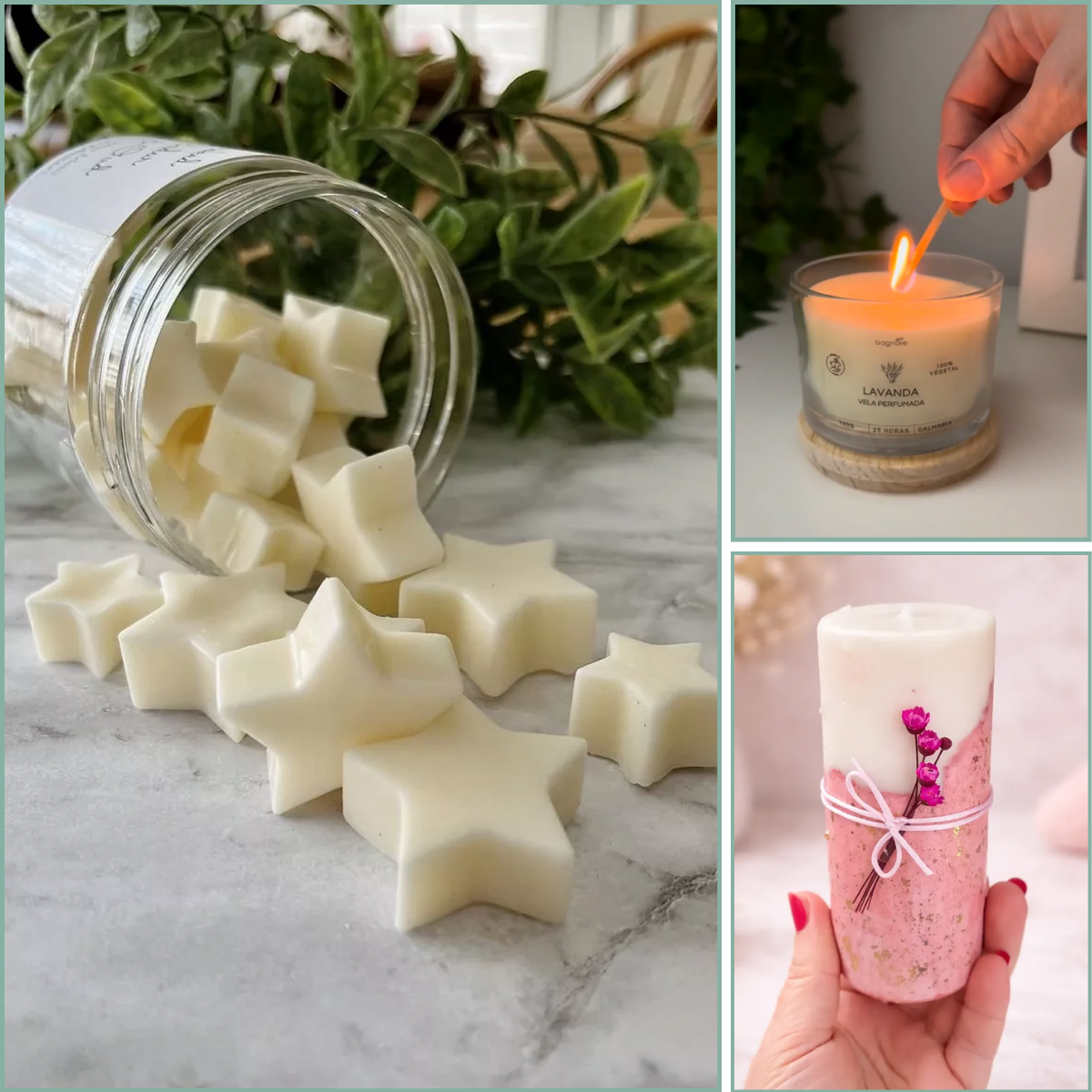 Cera De Coco Velas Artesanais 100% Vegetal Vegana 1 Kg