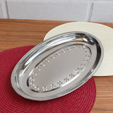 Travessa Inox 45cm Antideslizante Servir