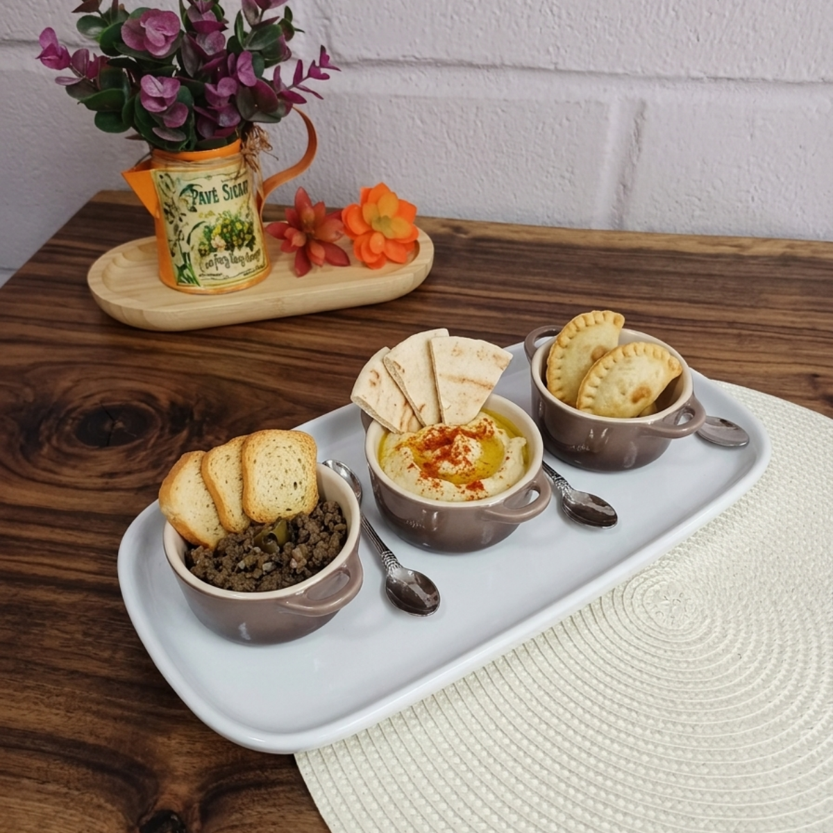 Travessa Retangular Porcelana Bistrô