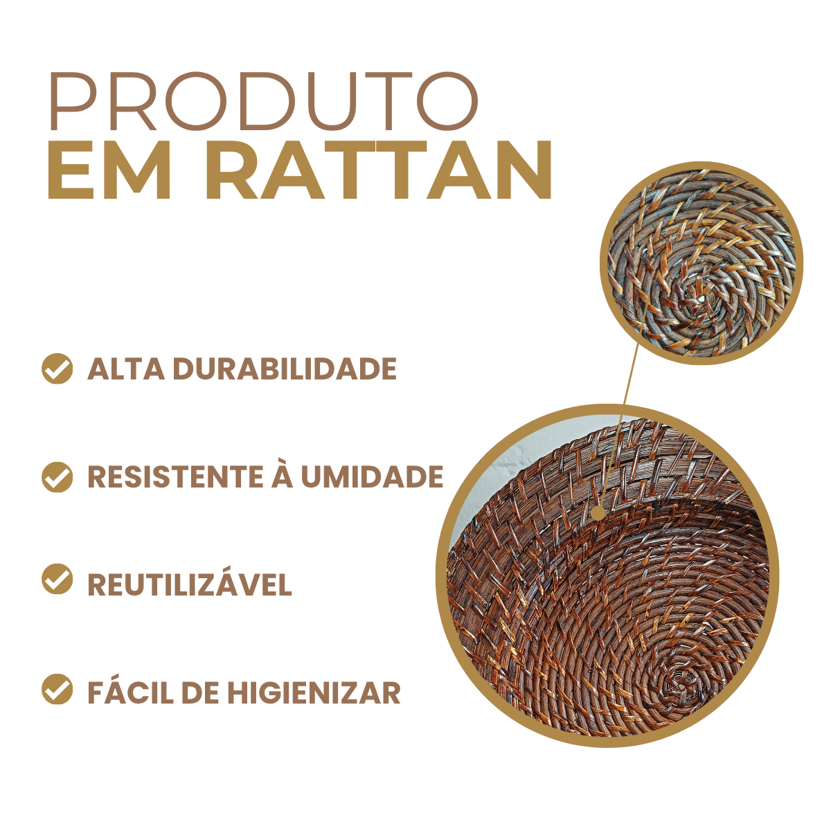 Sousplat Escuro Rattan 32cm
