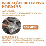 Forma quadrada com tela 30cm escorredor de fritura