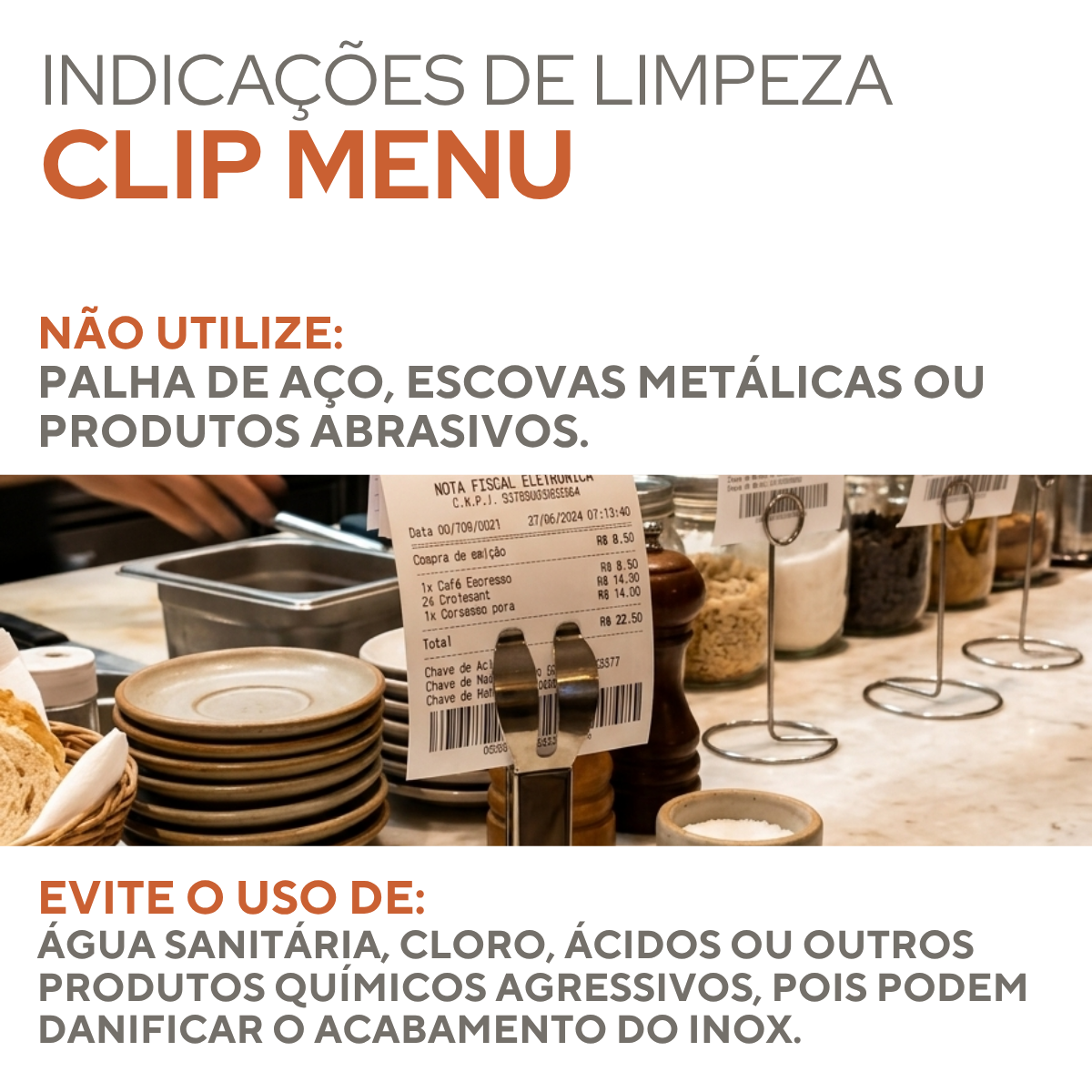 Clip Para Menu Cartão