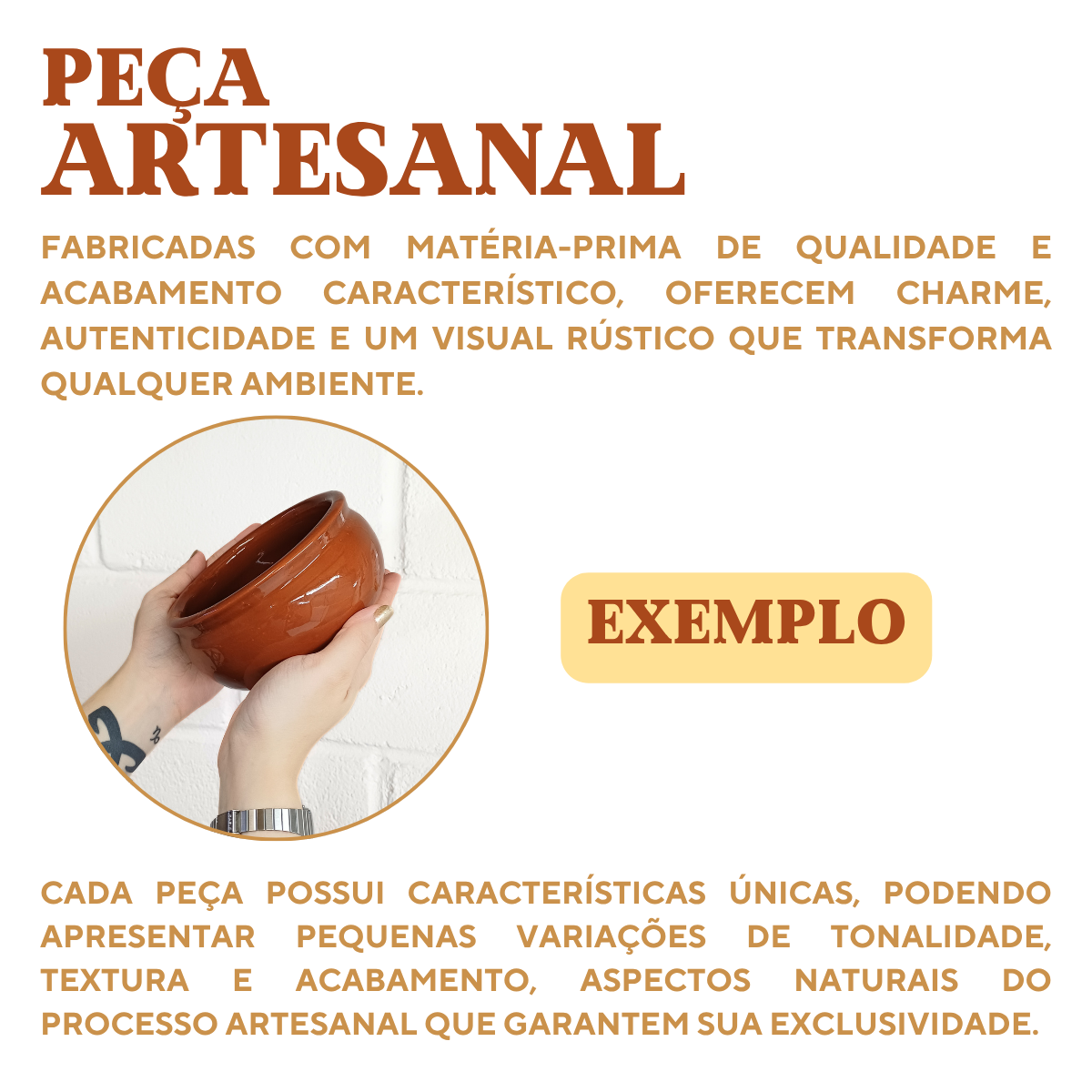 Cumbuca Cerâmica Barro 550ml