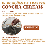 Concha de Cereais Aço Inox 1kg