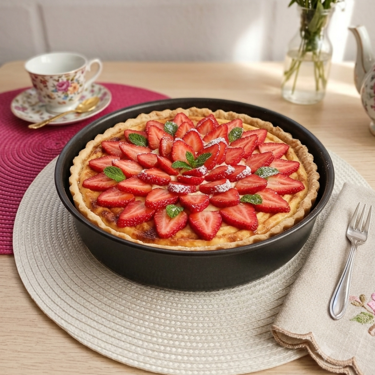 Forma Torteira Antiaderente Alta 24cm